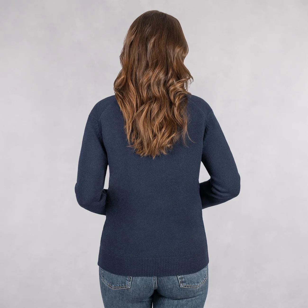 Wool Pullover V Neck Women